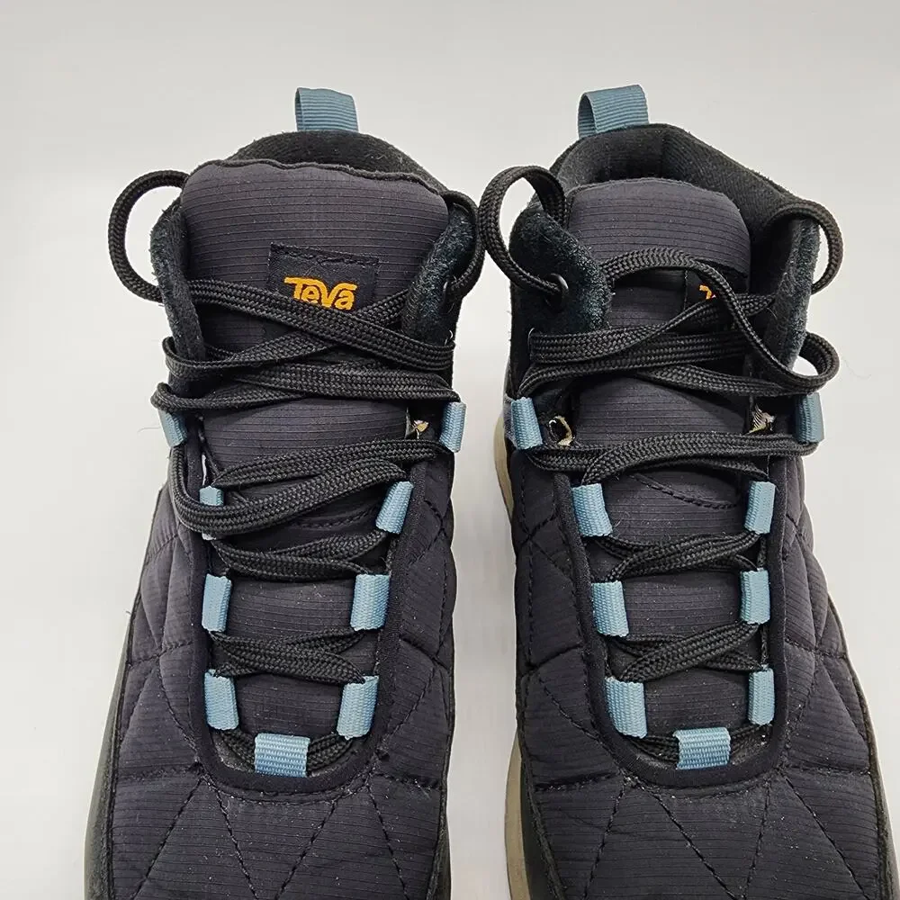 Teva Ember Commute Boots Women's 8 Waterproof Navy Lace-up Shoes‎